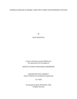 Numerical modeling of baseball using finite element and experimental methods