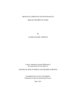 Orofacial strength and endurance in skilled trumpet players