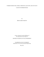 Understanding the lateral strength, load path, and occupant loads of exterior decks