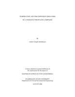 Temperature and time dependent behaviors of a wood-polypropylene composite