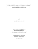 Filipino Americans and polyculturalism in Seattle, WA through hip hop and spoken word