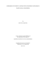 Comparison of students' and practicing engineers' knowledge in traffic signal engineering