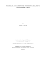 Youtrace: a smartphone system for tracking video modifications