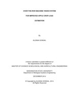 Over-the-row machine vision system for improved apple crop-load estimation