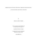 Bridging the gap in education policy through conscientization: a youth-led education policy initiative
