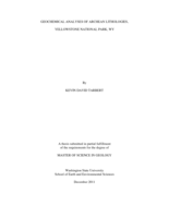 Geochemical analysis of Archean lithologies, Yellowstone National Park, WY