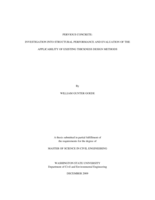 Pervious concrete: investigation into structural performance and evaluation of the applicability of existing thickness design methods