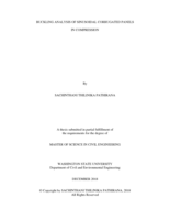 Buckling analysis of sinusoidal corrugated panels in compression