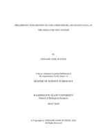 Preliminary exploration of long-term species abundance data at the Endeavor vent system