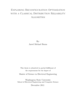 Exploring reconfiguration optimization with a classical distribution reliability algorithm