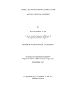 Antifouling properties of graphene oxide and molybdenum disulfide