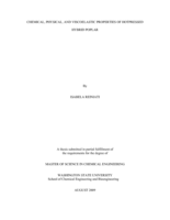 Chemical, physical, and viscoelastic properties of hotpressed hybrid poplar