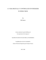 A 5 GHz digitally controlled synthesizer in 90nm CMOS