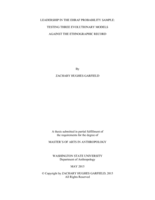 Leadership in the EHRAF probability sample: testing three evolutionary models against the ethnographic record