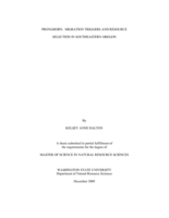 Pronghorn: migration triggers and resource selection in southeastern Oregon