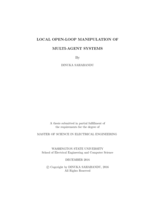 Local open-loop manipulation of multi-agent systems