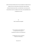 Effectiveness of reduced-cost management of green peach aphid in potato with single treatment seed-applied neonicotinoid insecticide, and definition and linkage of parasitoid guilds of aphids in potatoes and rabbitbrush in Washington state