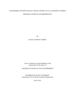 Engineering student social capital within an in-class peer tutoring program: sources and preferences