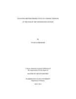 Changing British perspectives on Chinese Xinjiang at the end of the nineteenth century