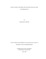 Light as word: Exploring the linguistic roles of light in interior space