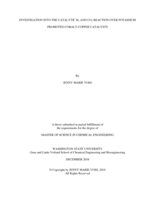 Investigation into the catalytic H2 and CO2 reaction over potassium promoted cobalt-copper catalysts