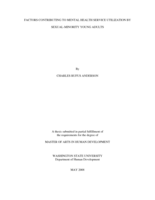 Factors contributing to mental health service utilization by sexual-minority young adults