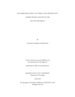 The mobilizing effect of threat and opportunity: a mixed model analysis of the Occupy movement