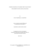 Working smarter, not harder: first-year student engagement in educational practices