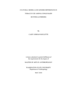 Cultural models and gender differences in tobacco use among Congo Basin hunter-gatherers