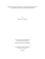 Modeling the spectroscopy of a light collecting molecule coupled to a nanocrystalline semiconductor