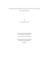 The political socialization effects of The daily show and the Colbert report in high school aged adolescents