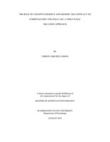 The role of cognitive reserve and memory self-efficacy on compensatory strategy use: a structural equation approach