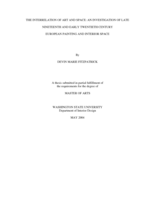 The interrelation of art and space: An investigation of late nineteenth and early twentieth century European painting and interior space