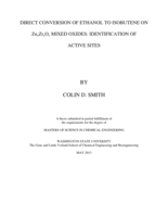 Direct conversion of ethanol to isobutene on Zn[subscript x]Zr[subscript y]O[subscript z] mixed oxides: identification of active sites