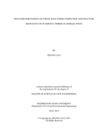 Field implementation of stress wave timing inspection and fracture resistance of in-service timber guardrail posts