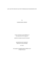 Light leaf spot and white leaf spot of Brassicaceae in Washington State