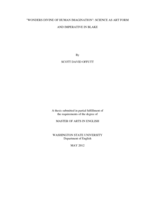 Wonders divine of human imagination: science as art form and imperative in Blake