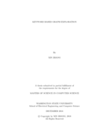 Keyword based graph exploration