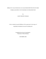 Spread of Colletotrichum coccodes from infected potato seed tubers and effect of fungicides on stem infection