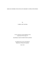 Hispanic mothers' influences on children's coping with stress