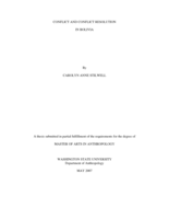 Conflict and conflict resolution in Bolivia