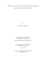 Climate of inclusion: a necessary ingredient for a successful organizational diversity climate?