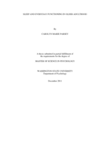 Sleep and everyday functioning in older adulthood