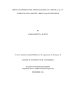 Pervious concrete with titanium dioxide as a photocatalyst compound for a greener urban road environment