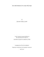 Berry shrivel disorder in Vitis vinifera wine grapes