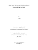 Three-phase distribution state estimation using smart meter data