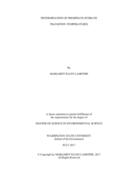 Determination of phosphate hydrate transition temperatures