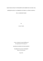 Grape seed extract supplementation improves colonic cell differentiation via inhibiting WNT/Beta-Catenin pathway in IL-10-deficient mice