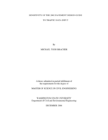 Sensitivity of the 2002 pavement design guide to traffic data input