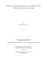 Metabolic engineering of oleaginous yeast Yarrowia lipolytica for the production of fatty alcohols